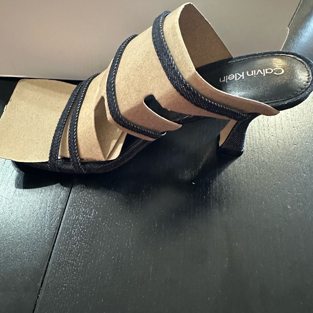 Calvin Klein dark blue  Strappy Heels